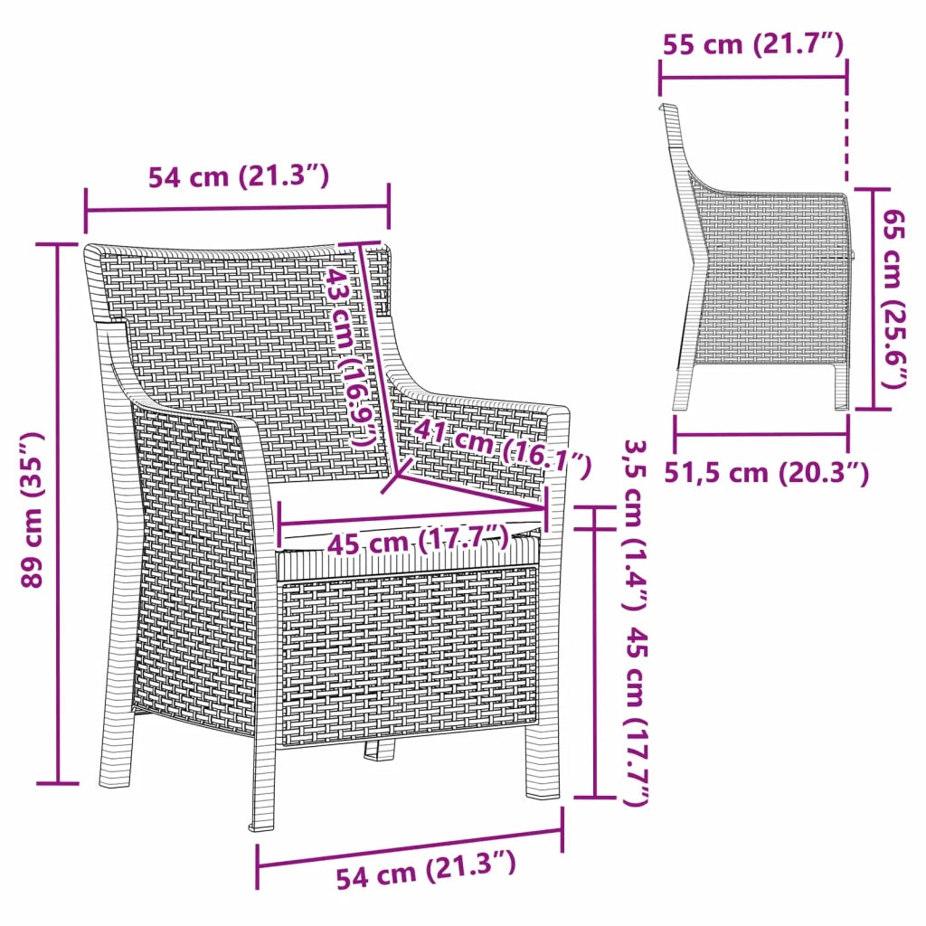 Poltrona Antracite PP CFW9133726