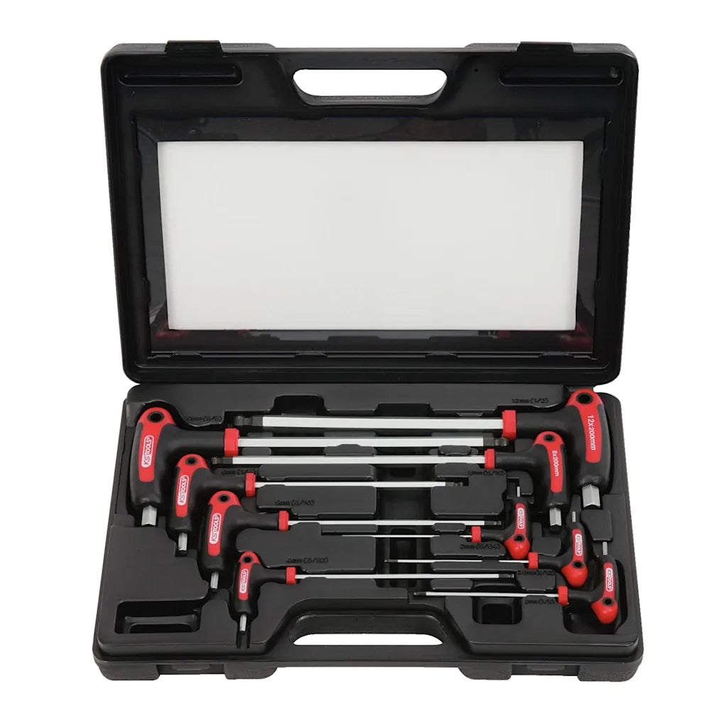 KS Tools Chiavi Dinamometriche Ergo a T Testa Esagonale 9pz 2-12mm 400909
