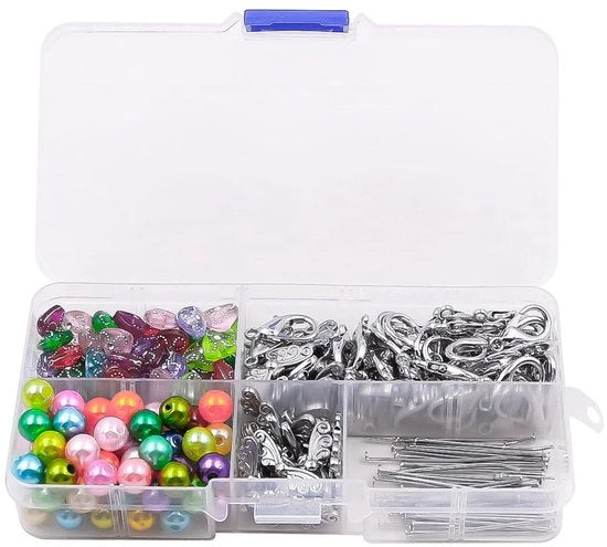 Kit di accessori per la sospensione delle chiavi - 50 pezzi - Manichino per gioielli - Accessori per la DIY - Per decorazioni di matrimonio - Per gioielli in perle - Materiale metallico di alta qualità - Finissaggio preciso