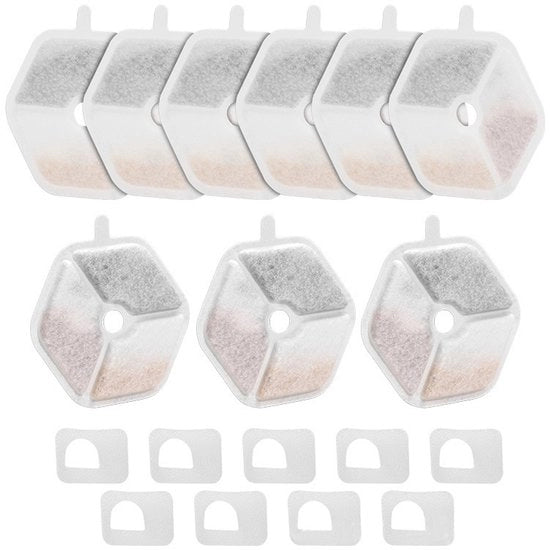 Set di 9 pezzi Adatto per Filterelementi Smartoo per Dispenser per Animali da Compagnia Accessori per Filterelementi per Macchine per Animali da Compagnia