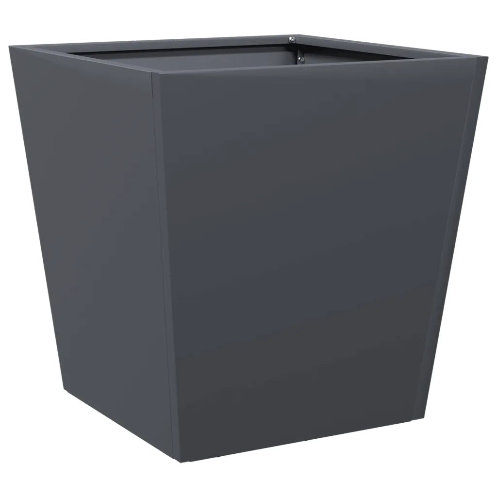 Fioriere da Giardino 2 pz Antracite 40x40x40 cm in Acciaio 851057