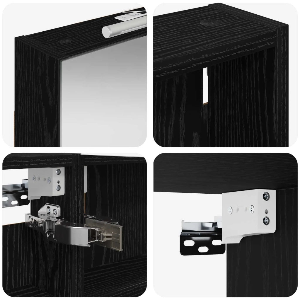 Set di Armadi da Bagno con porta 3 pcs 100 x 10,5 x 60,5 cm 3403705
