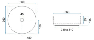 Lavabo Da Appoggio Rea Sami Brush Silver
