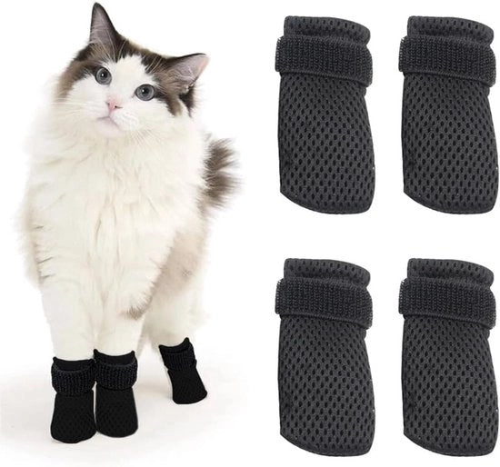 Manopole per gatti e cani adattabili con protezione per le zampe in mesh - taglio unghie - piacere per la doccia
