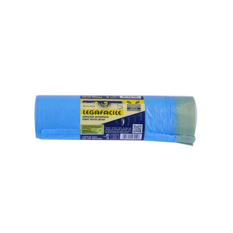 Sacco Immondizia Manig.Azzurro 55X 65 pz.15 Mr.Bin
