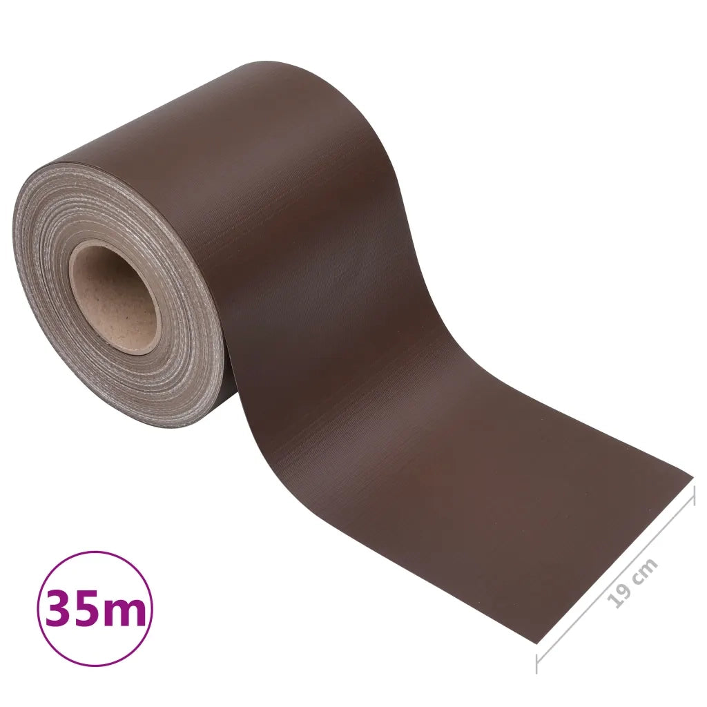 Recinzione Frangivento da Giardino PVC 35x0,19 m Marrone 147861