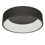 Trade Shop - Plafoniera Tonda Led 30 W Cct 3000k 4000k Lampada Soffitto Parete Muro Luce 40cm - Nero