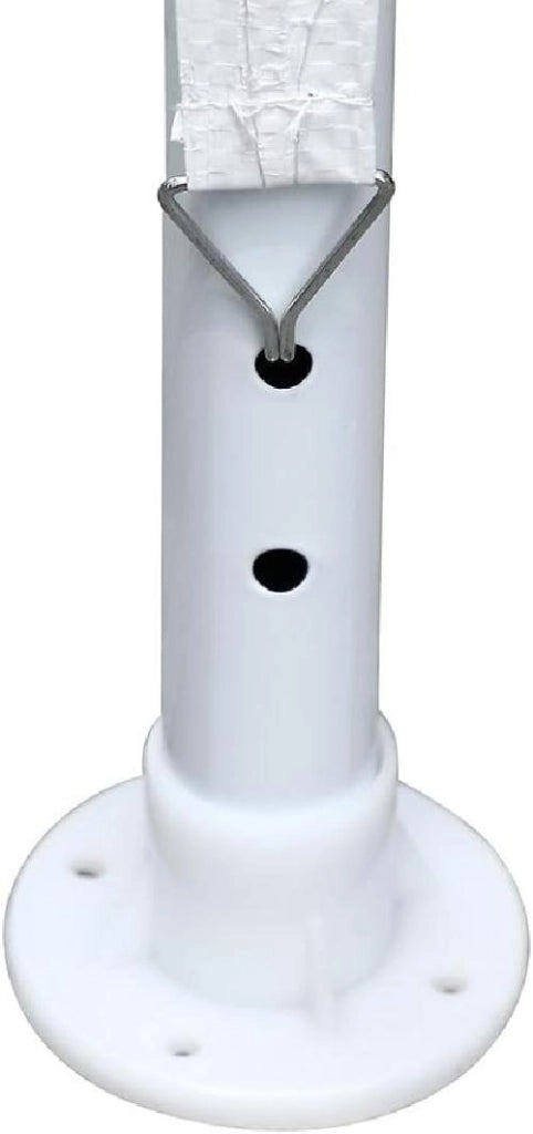 Gazebo Giardino 3x3 mt in Metallo Telo Impermeabile Bianco Terrazzo Stand Fiera