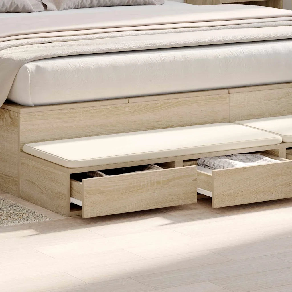 Cassetti per letto Rovere Sonoma 180 x 36,5 x 16,5 cm 866981