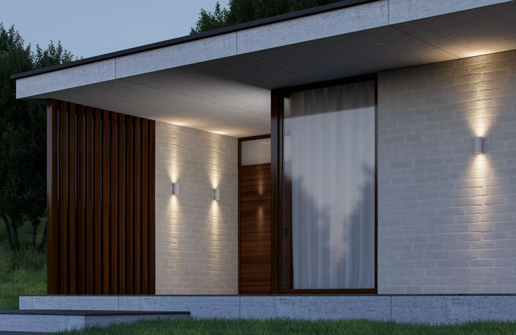 SUNSET Applique LED da parete circolare 16W Switch 2700K-4000K IP65 IK06 finitura Nero Opaco per illuminazione di esterni professionali