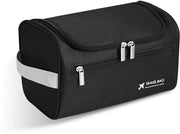 Toilette portatile per uomo con accessori per la pulizia personale e cosmetici (nero)