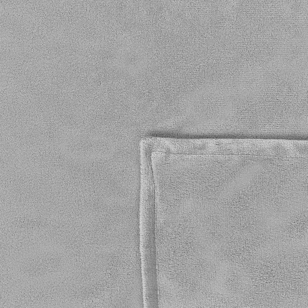 Copripiumino per coperta ponderata Grigio Tessuto poliestere 135 x 200 cm Motivo solido Design moderno Tessile camera da letto