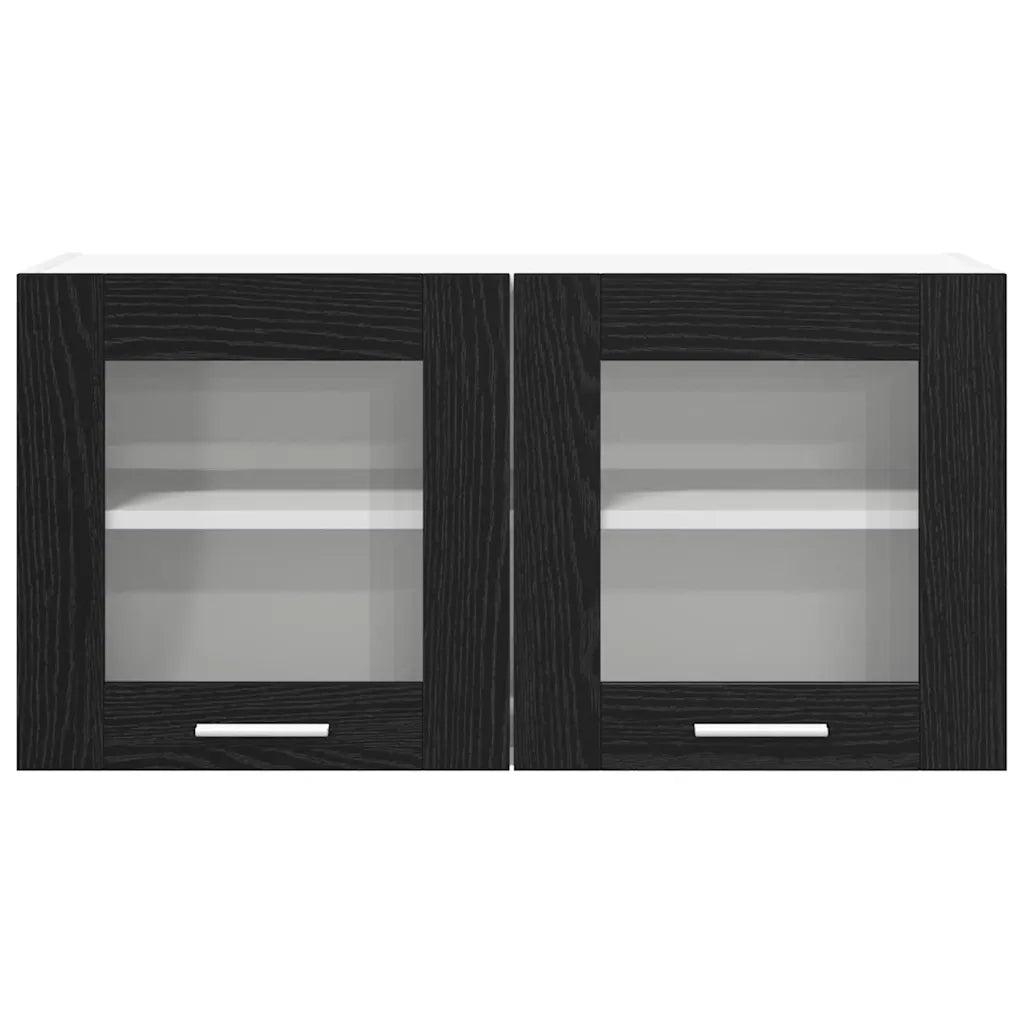 Armadio pensile Rovere Nero e Bianco 80 x 31 x 40 cm 884228