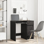 vidaXL Scrivania Rovere Nera 86x49x76 cm in Legno Multistrato
