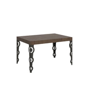 Tavolo allungabile 90x130/234 cm Karamay telaio Antracite - Noce
