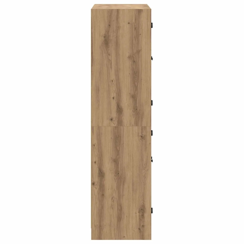 Credenza Rovere artigianale 68 x 37 x 142 cm Legno multistrato