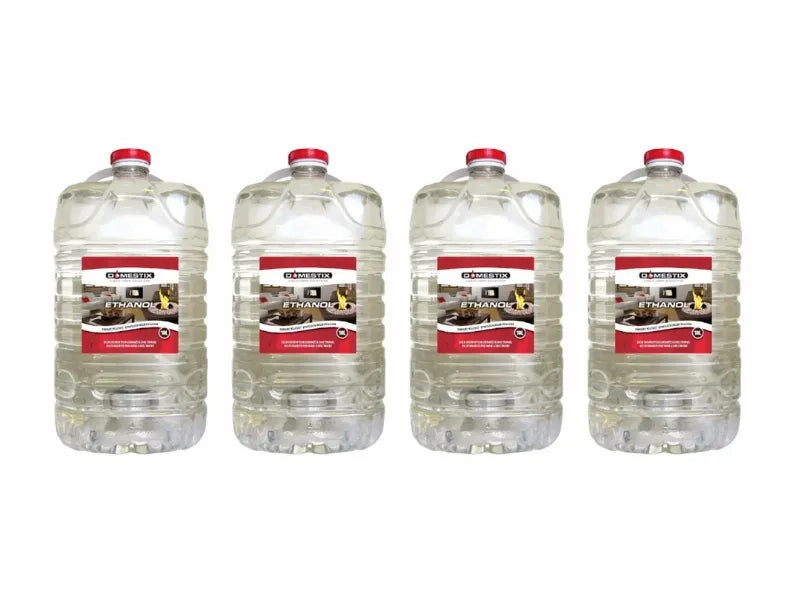 5 Pezzi Bioetanolo Qlima Domestix 10 Lt per Stufe e Biocamini