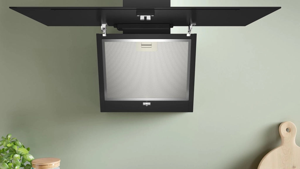 Cappa A Parete Bosch Serie 2 DWK85DK60 Vetro Nero Classe A (A32,5xL79xP32,5) Programma intensivo