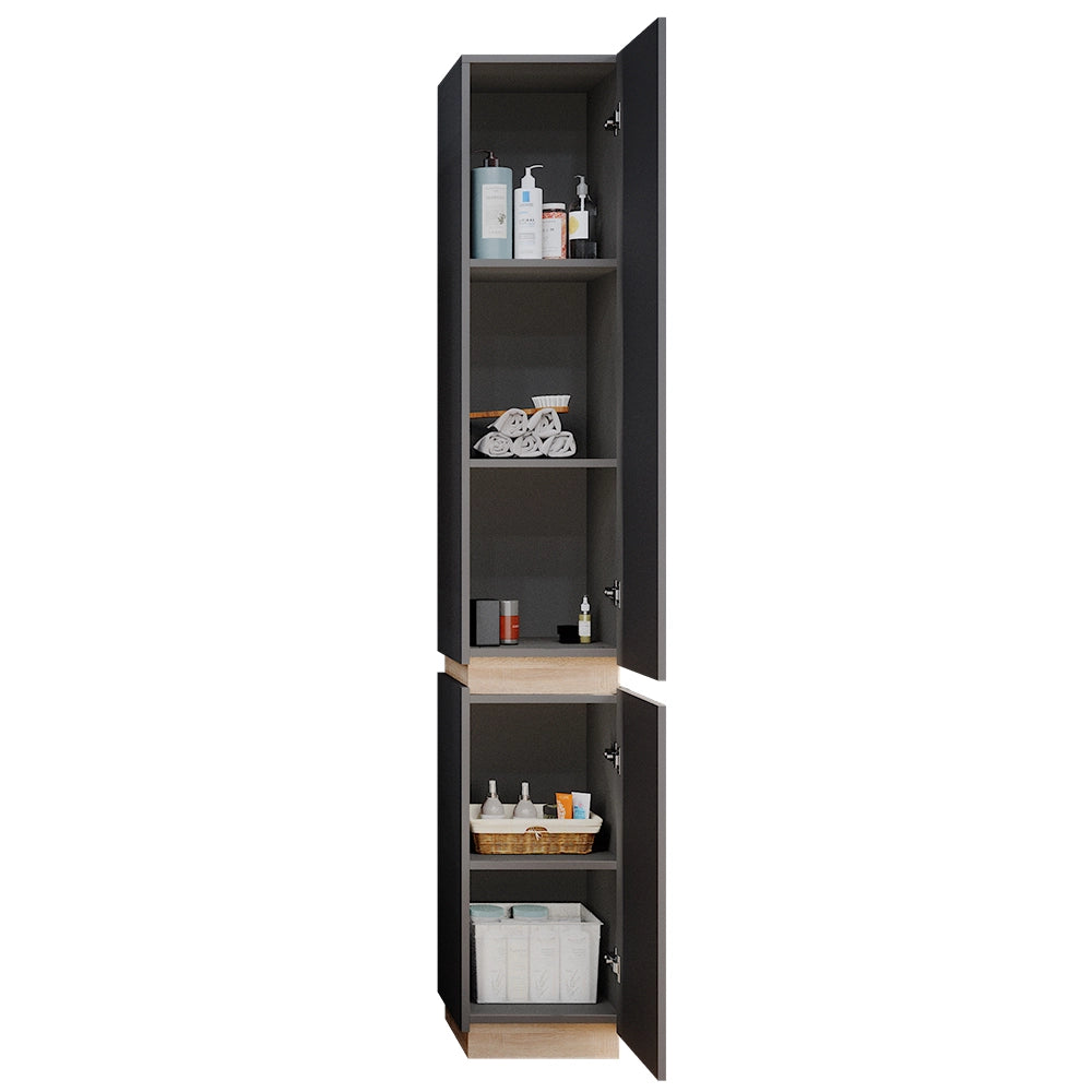 Vicco Armadio per il bagno Antracite 33 x 197.5 cm con 2 porte