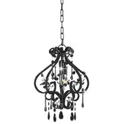Lampadario con Perle Nero Rotondo E14 CFW1198499