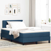 Letto a molle con materasso con led Blu 120 x 190 cm Tessuto