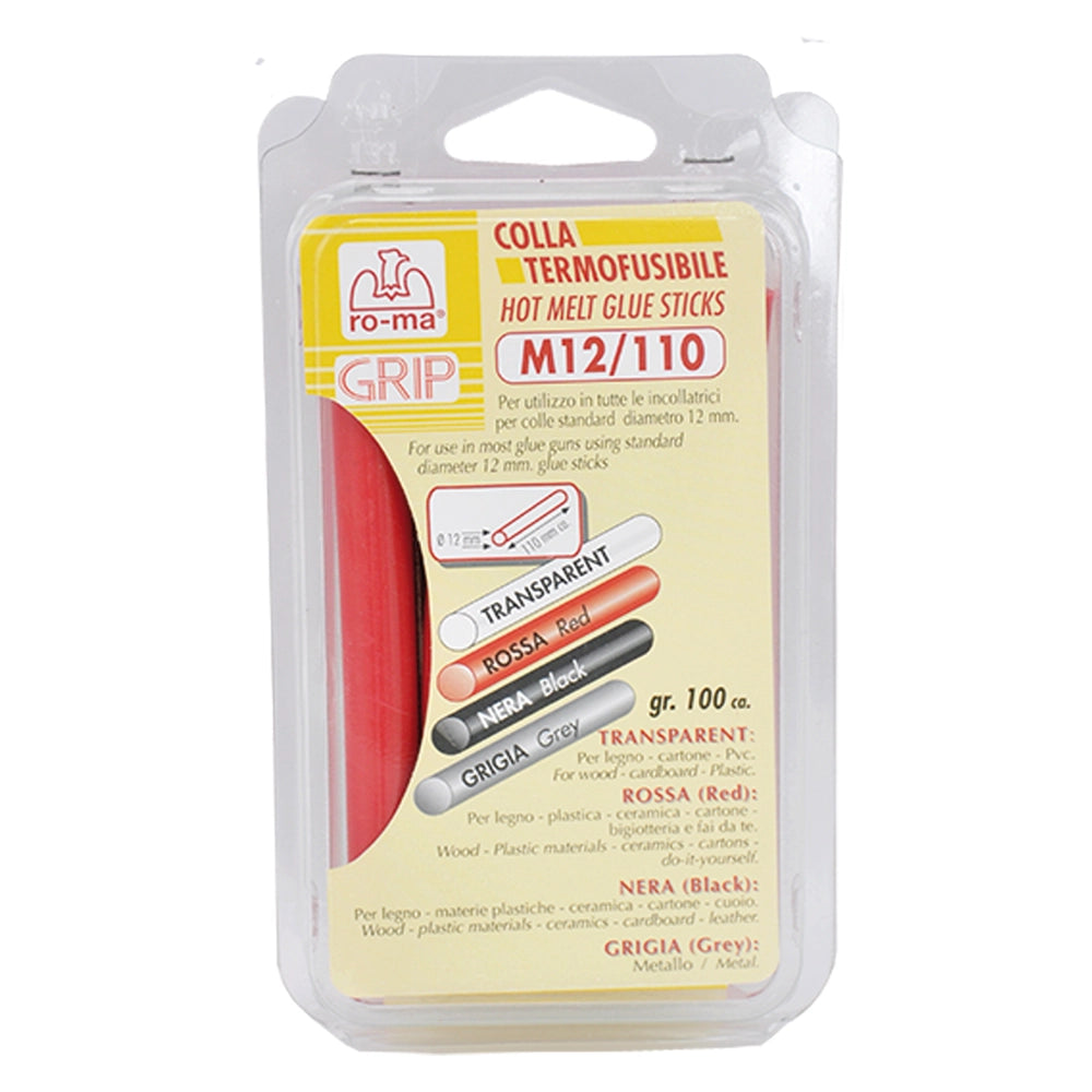 COLLA TERMOFUSIBILE lung. mm 110 - Ã¸ mm 12 col. grigio