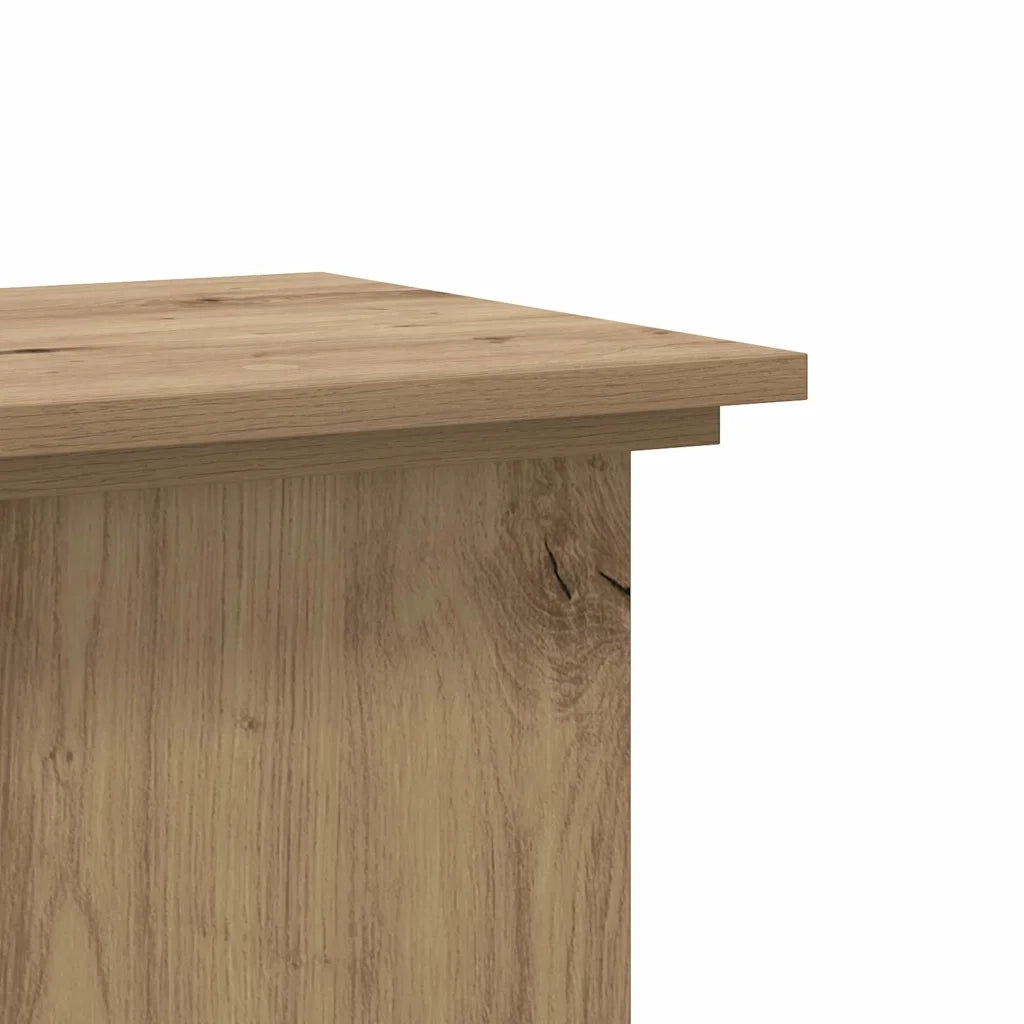Supporto per Piante Rovere Artigianale 33x33x100 cm Truciolato 852986