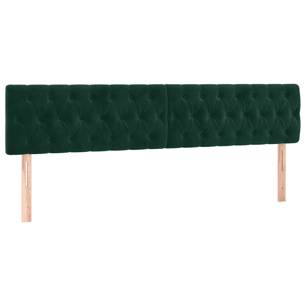 Giroletto a Molle con Materasso Verde Scuro 120x190 cm Velluto