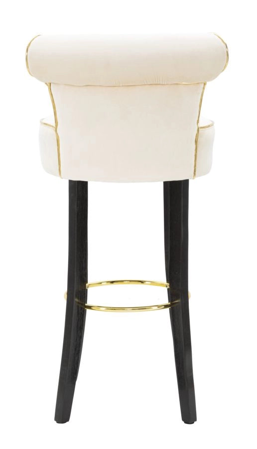 SGABELLO BAR LUXY CREMA CM 46X48X96