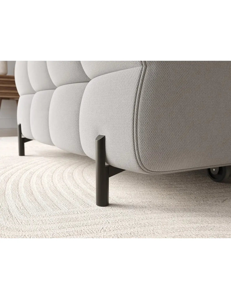 Divano ad angolo sinistro convertibile Grigio scuro mélange comfort premium 285x99x181cm FILTRO