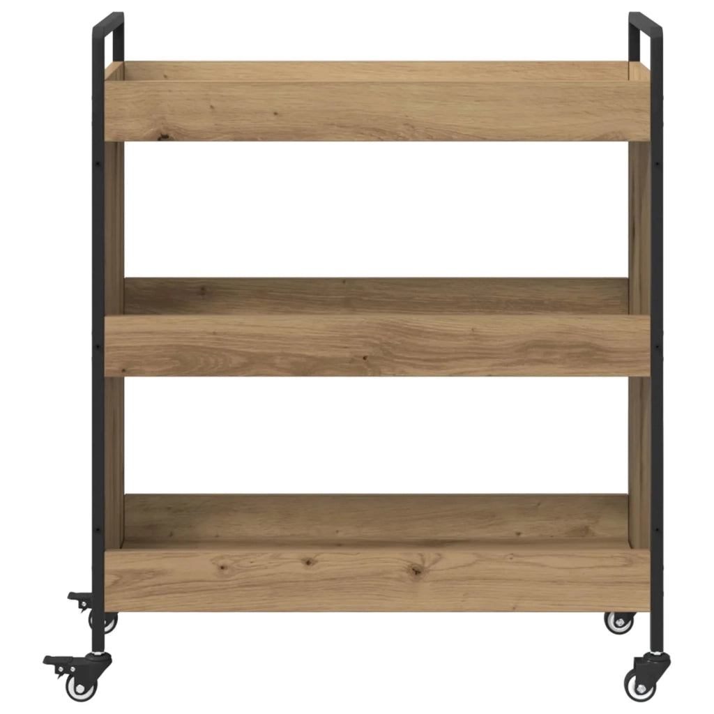 Carrello da Cucina Rovere artigianale 70 x 30 x 82 cm CFW3364496