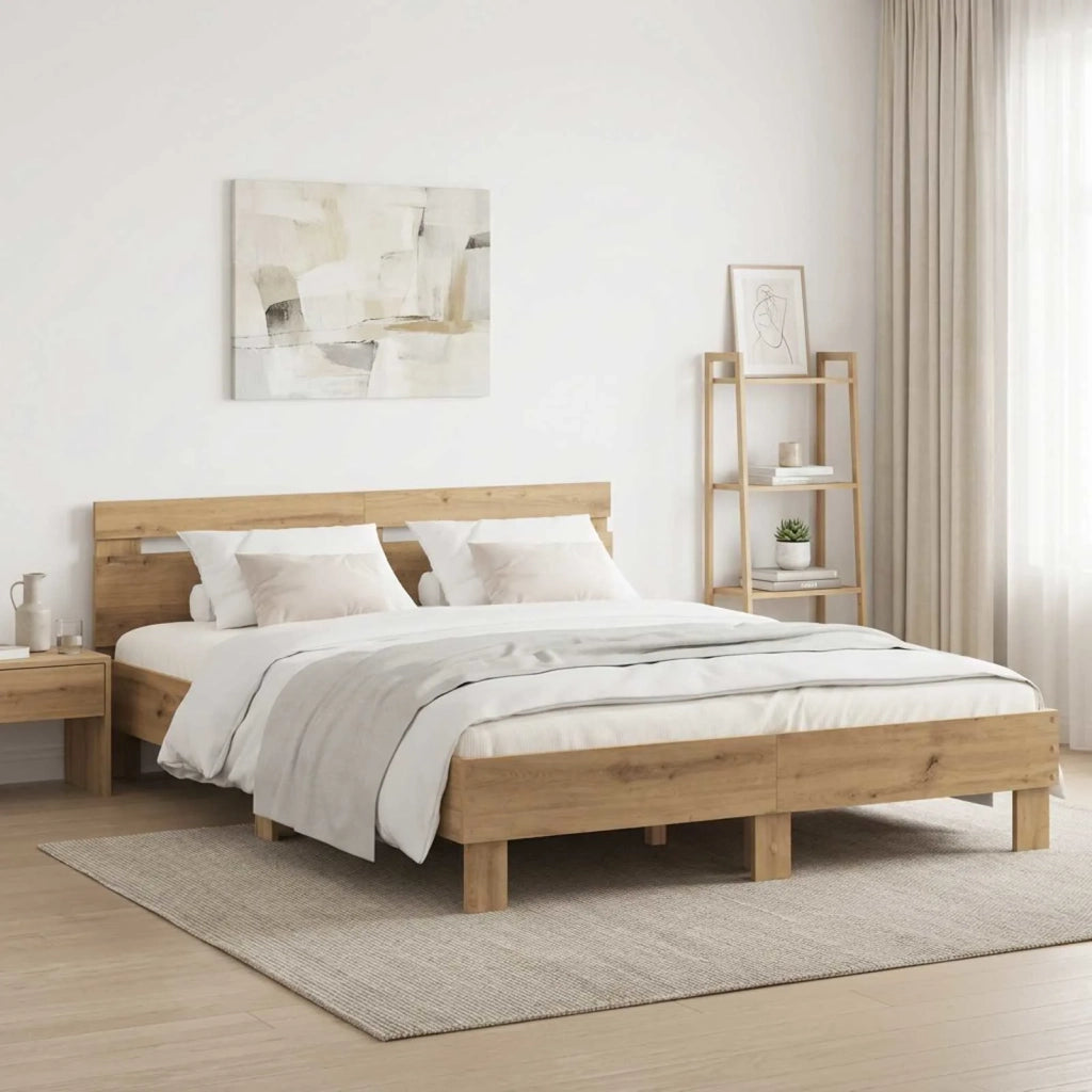 Struttura del letto Rovere Artigianale 120 x 190 cm 3446598