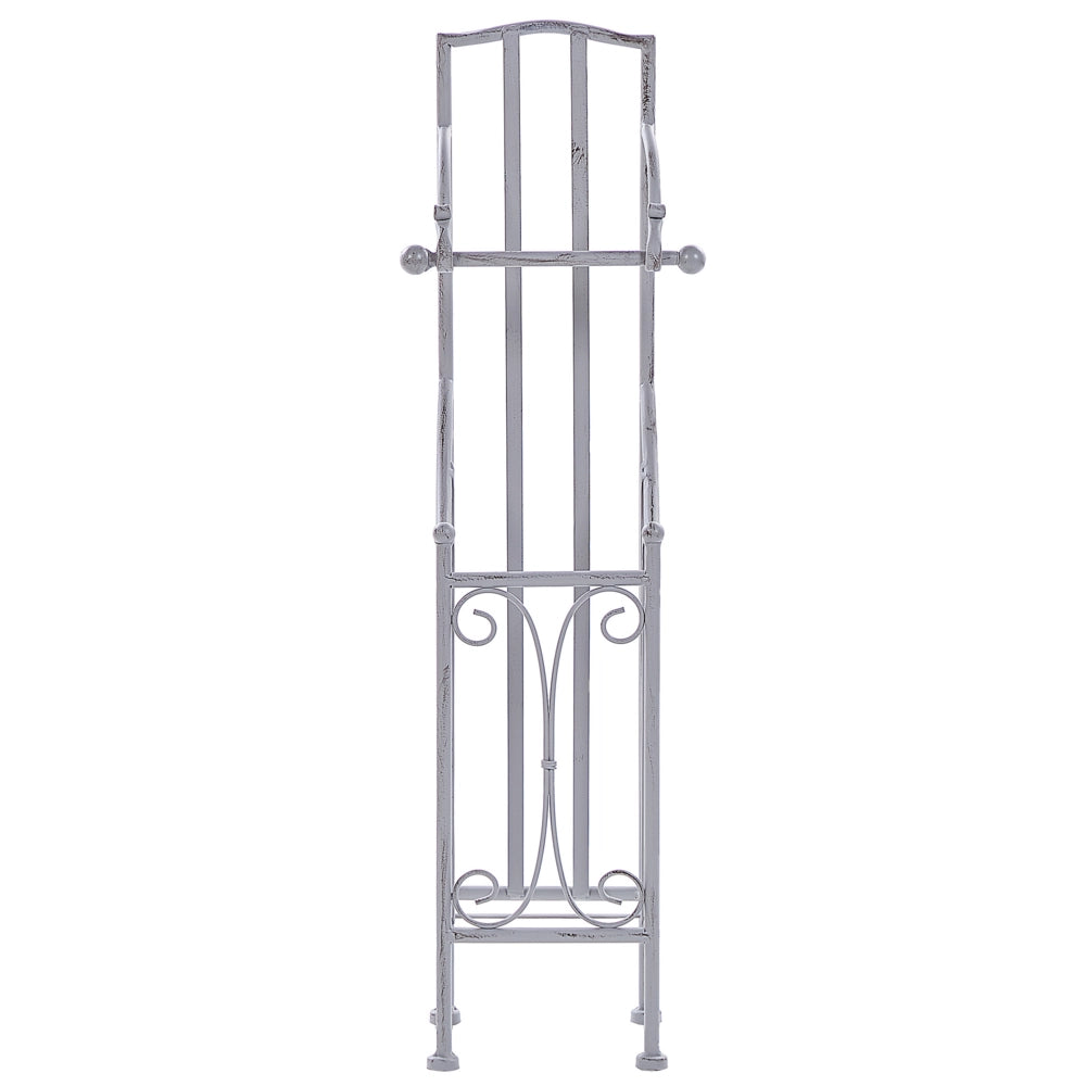 Porta rotoli di carta igienica in metallo 68 cm grigio stile vintage retrò