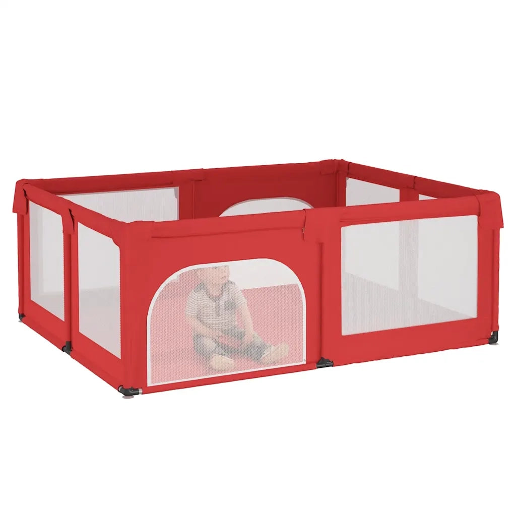 Box per Bambini con 2 Porte Rosso in Tessuto Oxford CFW4436664