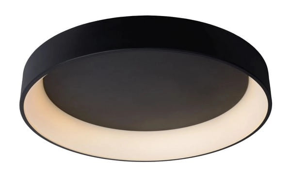 Plafoniera Lucide Talowe Ø80 nera LED 80W 3000K in alluminio
