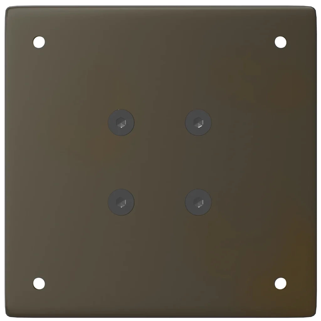 vidaXL Gambe per tavolo da bar 4 pz in acciaio naturale 110-112 cm
