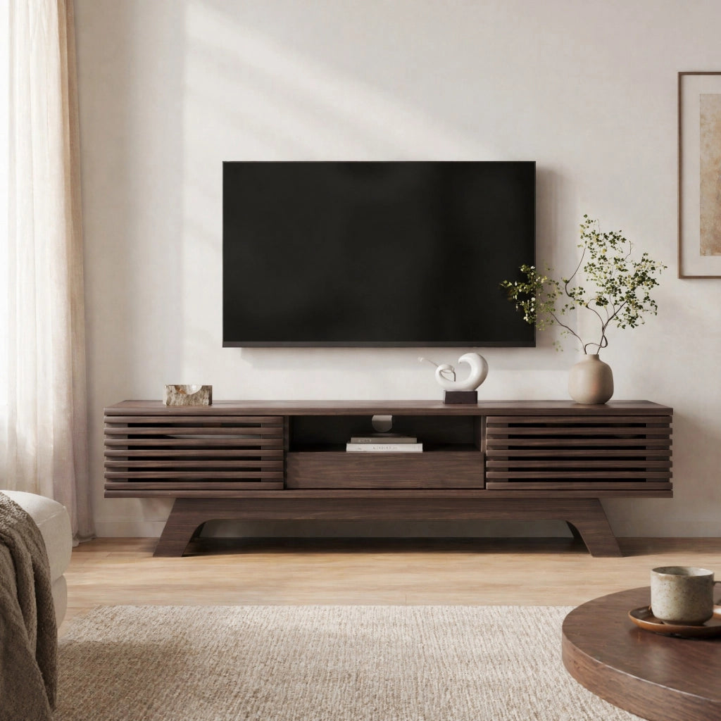 Mobile TV con cassetto e due ante, 150 cm