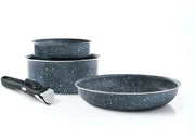 Set di utensili da cucina 4 pezzi - manico antiscivolo, manico rimovibile - 4 pezzi
