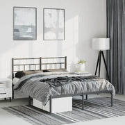 Giroletto con Testiera in Metallo Nero 150x200 cmcod mxl 83224