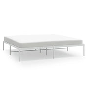 Letto matrimoniale | Letto per adulti | Giroletto Metallo Bianco 183x213 cm