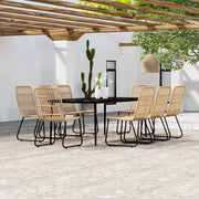 Set da Pranzo per Giardino97 pz con Cuscini Rovere 3099178