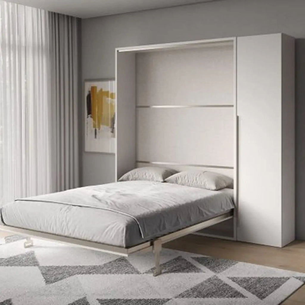 Letto matrimoniale a scomparsa 160 Versia con armadio 1 anta dx bianco