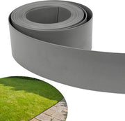 Gazonrand Flexibile in Plastica Grigio - 10 Metri Recinzione per Giardino per Belle Bordure