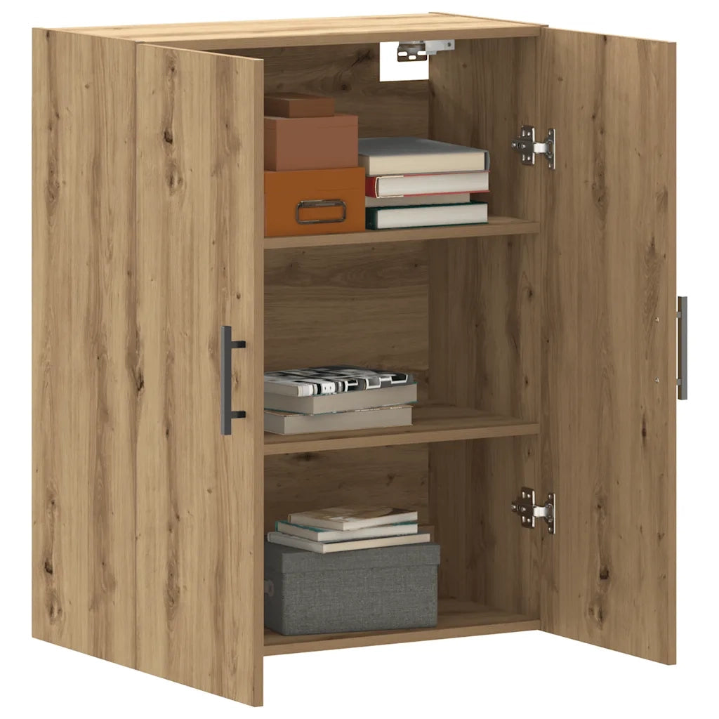 Mobile a Parete Rovere Artigianale 69,5x34x90 cm 857295