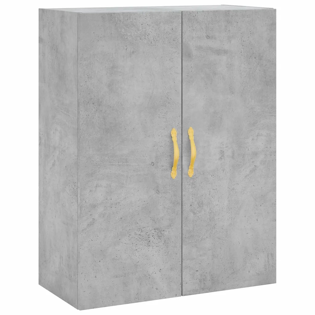 Credenza Grigio Cemento 69,5x34x180 cm in Legno Multistrato 3195887