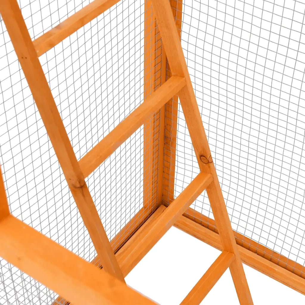 Gabbia per Uccelli 68x62x166 cm in Legno di Abete 171457
