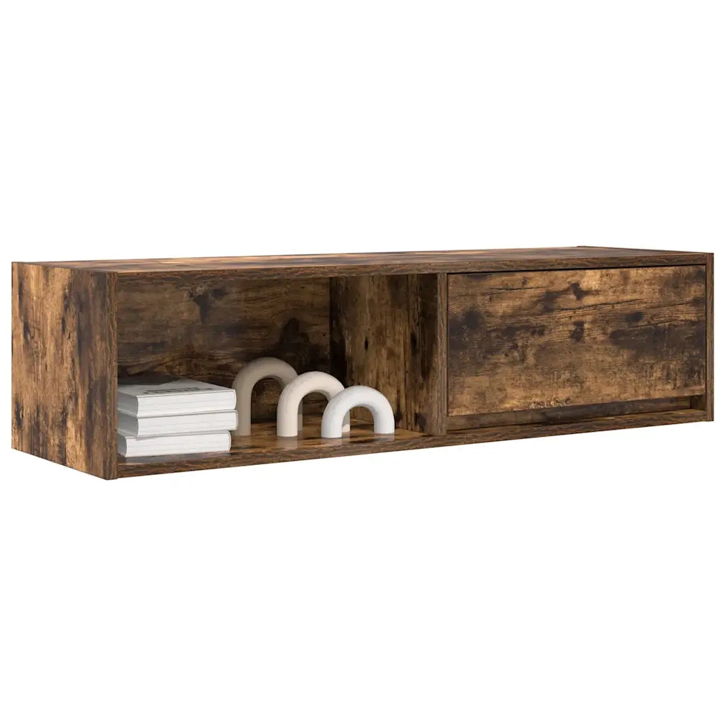 Mobile TV Rovere Fumo 100x31x25,5 cm in Legno Multistrato 861480