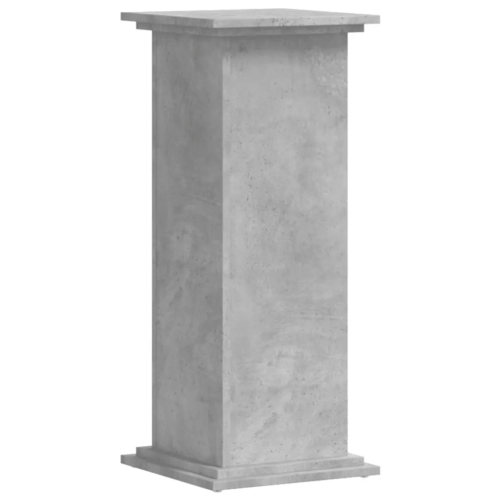 Supporto per Piante Grigio 33x33x80 cm in Legno Multistrato