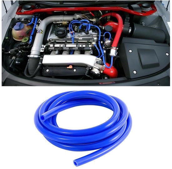 Slang di silicona 3 m - diametro interno 6 mm - alta temperatura - resistente - flessibile - adatto per trasporto aria/fluido - slang di silicona
