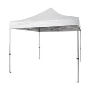 Gazebo Richiudibile Professionale Market-Pro 3x3 Struttura In Alluminio Esagonale Impermeabile Bianco
